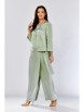 Брючный костюм артикул: М-626-2 фисташковый от ЗигзагСтиль - вид 1