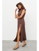 Нарядное платье артикул: 1131.1 коричневый от KaVaRi - вид 1