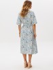 Платье артикул: 5299 бежевый, голубой, цветочки от GIZART - вид 2