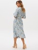 Платье артикул: 5299 бежевый, голубой, цветочки от GIZART - вид 5