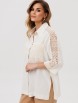 Блузка артикул: 15401 молочный меланж от GIZART - вид 5