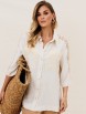 Блузка артикул: 15401 молочный меланж от GIZART - вид 6