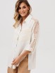 Блузка артикул: 15401 молочный меланж от GIZART - вид 7