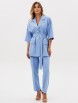 Брючный костюм артикул: 5293 голубой от GIZART - вид 1