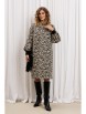 Платье артикул: 7385/1 бежево-черный тигр от GIZART - вид 4