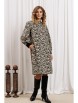 Платье артикул: 7385/1 бежево-черный тигр от GIZART - вид 6