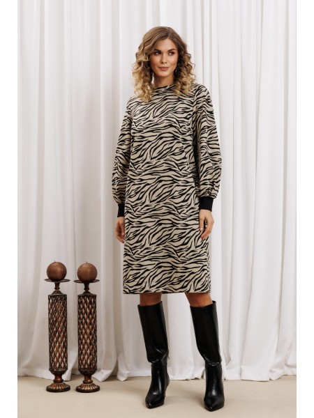 7385/1 бежево-черный тигр