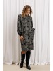 Платье артикул: 7385/1 серо-черный с цветами от GIZART - вид 8