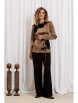 Брючный костюм артикул: 5434 капучино, шоколадный от GIZART - вид 11
