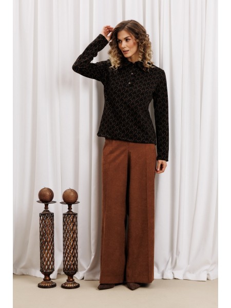 5436 черный-медь, коричневый