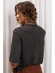 Кофта, джемпер артикул: 15380/1 серый, коричневый от GIZART - вид 2
