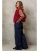 Брючный костюм артикул: 5408/1 бордовый, синий от GIZART - вид 2