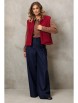 Брючный костюм артикул: 5408/1 бордовый, синий от GIZART - вид 3