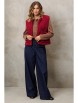 Брючный костюм артикул: 5408/1 бордовый, синий от GIZART - вид 5