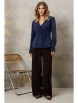 Брючный костюм артикул: 5421 синий, шоколадный от GIZART - вид 7