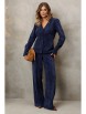 Брючный костюм артикул: 5421 синий от GIZART - вид 11