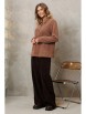 Брючный костюм артикул: 5412 капучино, шоколадный от GIZART - вид 9