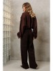 Брючный костюм артикул: 5410 шоколадный от GIZART - вид 2