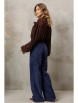 Брючный костюм артикул: 5410 шоколадный, синий от GIZART - вид 2