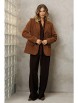 Брючный костюм артикул: 5411 шоколадный, коричневый от GIZART - вид 5