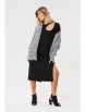 Блузка артикул: S022 черно-белый от Pratawear - вид 7