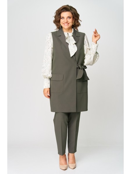 1719 мох, молочный принт