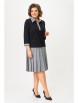 Юбочный костюм артикул: 2134 черный+клетка от Светлана-Стиль - вид 1