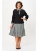 Юбочный костюм артикул: 2134 черный+узор от Светлана-Стиль - вид 4