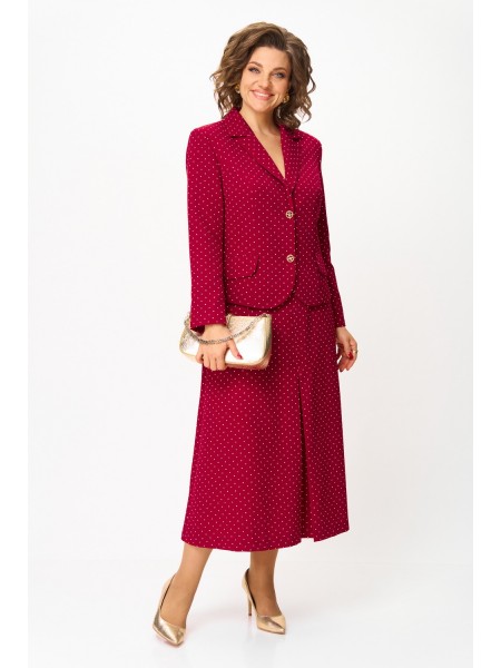 2140 бордовый+горох