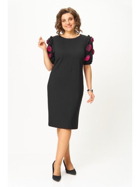 2183 черный, розы