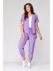 Брючный костюм артикул: М-1355 лаванда от Карина Делюкс - вид 6