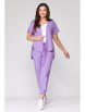 Брючный костюм артикул: М-1355 лаванда от Карина Делюкс - вид 1