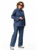 Брючный костюм артикул: М-1371 темно-синий от Карина Делюкс - вид 5