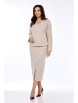 Юбочный костюм артикул: M-1317 бежевый от Карина Делюкс - вид 1