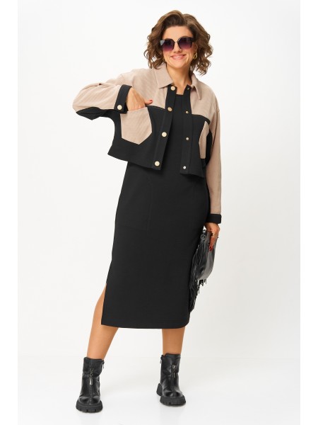 М-1397 черно-бежевый