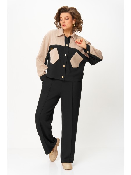 М-1398 черно-бежевый