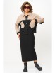 Юбочный костюм артикул: М-1399 черно-бежевый от Карина Делюкс - вид 5