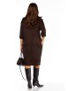Платье артикул: М-1405 горький шоколад от Карина Делюкс - вид 2