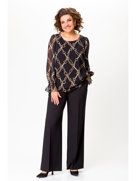 803 черный, принт «цепи»