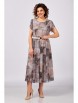 Нарядное платье артикул: 843.2 принт «бежево-коричневый мрамор» от Swallow - вид 6