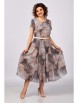 Нарядное платье артикул: 843.2 принт «бежево-коричневый мрамор» от Swallow - вид 8