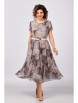 Нарядное платье артикул: 843.2 принт «бежево-коричневый мрамор» от Swallow - вид 9