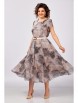 Нарядное платье артикул: 843.2 принт «бежево-коричневый мрамор» от Swallow - вид 11