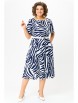 Нарядное платье артикул: 837.2 принт «сине-белая зебра» от Swallow - вид 1