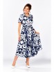 Нарядное платье артикул: 844.3 темно-синий в белый принт от Swallow - вид 6
