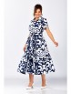 Нарядное платье артикул: 844.3 темно-синий в белый принт от Swallow - вид 8