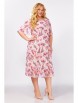 Нарядное платье артикул: 827.2 пыльно-розовый, принт цветы от Swallow - вид 7