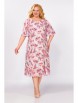 Нарядное платье артикул: 827.2 пыльно-розовый, принт цветы от Swallow - вид 8