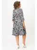 Платье артикул: 795.1 чёрно-белый принт от Swallow - вид 2
