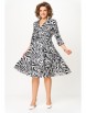 Платье артикул: 795.1 чёрно-белый принт от Swallow - вид 9